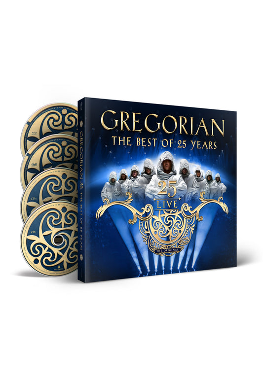 Gregorian - 25 LIVE - The Best Of 25 Years Ltd. Deluxe Edition Signiert - 2 CD + DCD + Blu-ray | Neutral-Image
